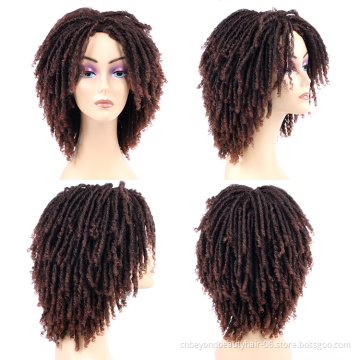 14inch Dreadlock Wig Braided Twist Short Curly t Fiber Synthetic Braids wig for Black Women